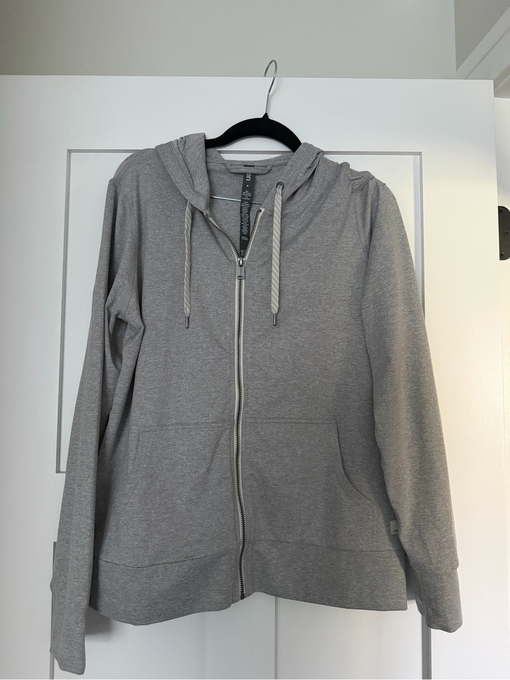 Women's Vuori Gray Zip-Up Hoodie Sweater with Hood